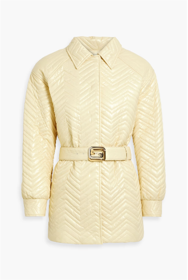 Gucci Belted Quilted Shell Jacket