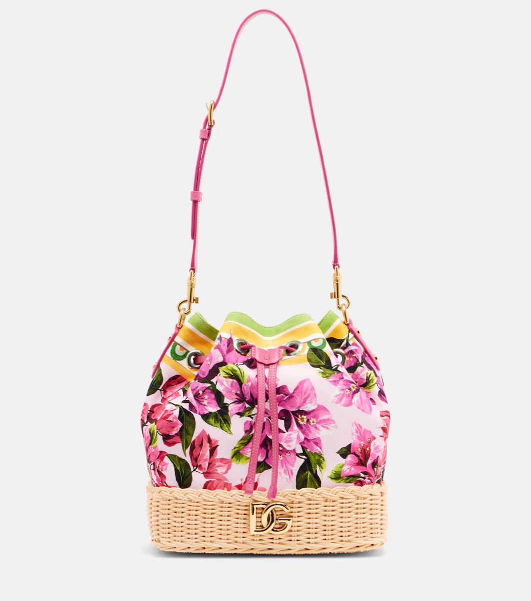Dolce & Gabbana Taormina DG Floral Bucket Bag